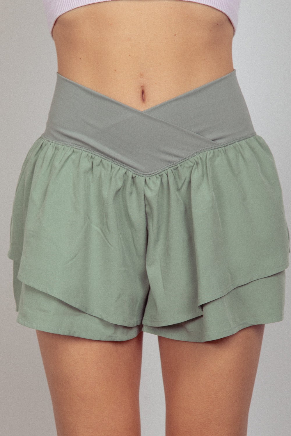 High Waist Layered Shorts