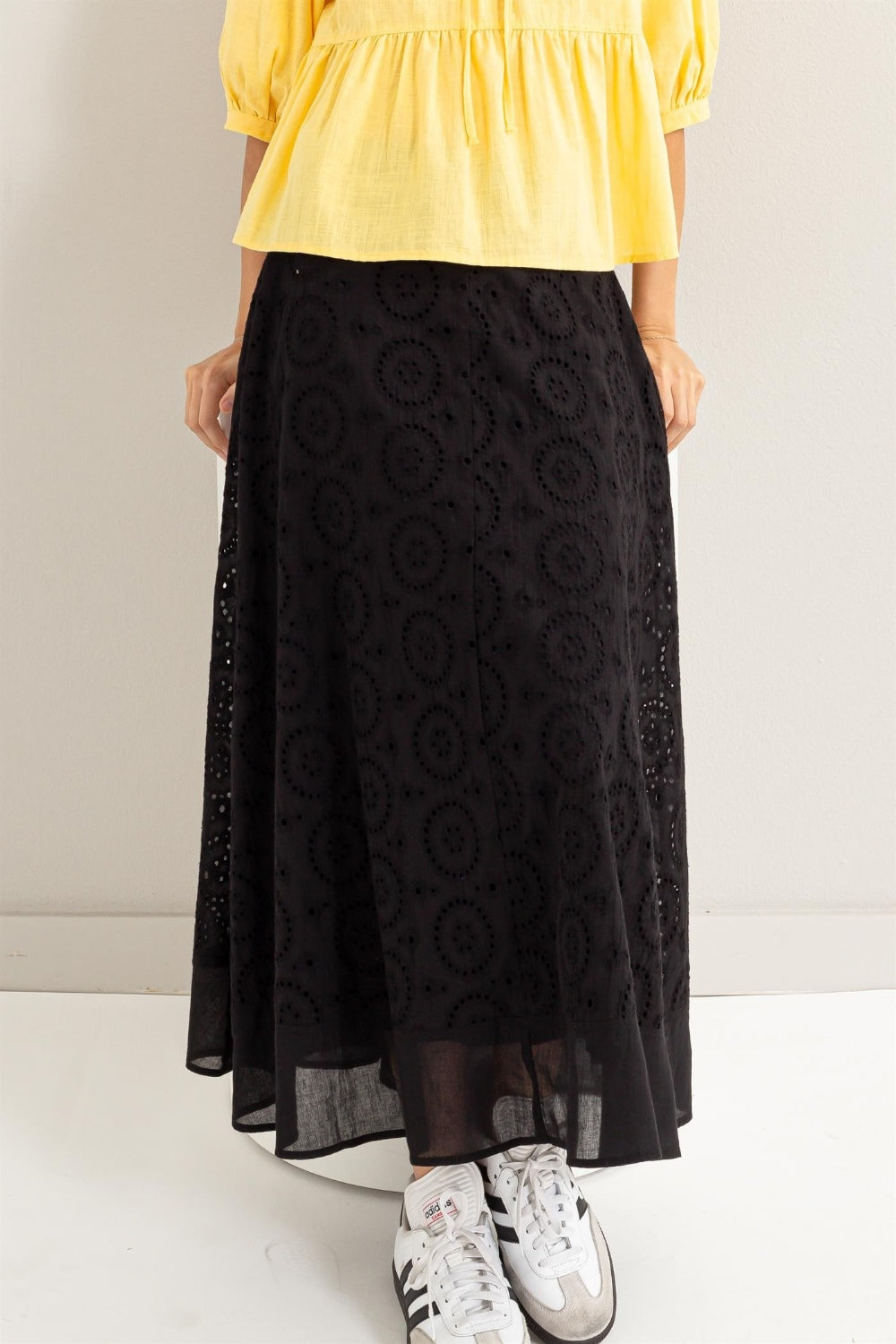 Flowy High-Waist Midi Skirt