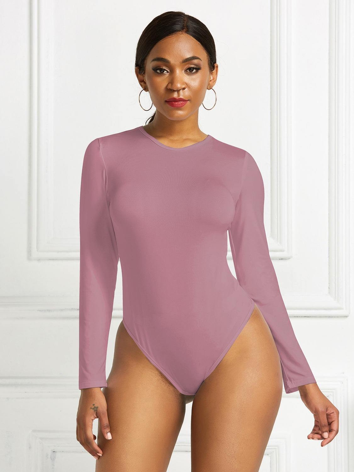 Fitted long Sleeve One-Piece Suit