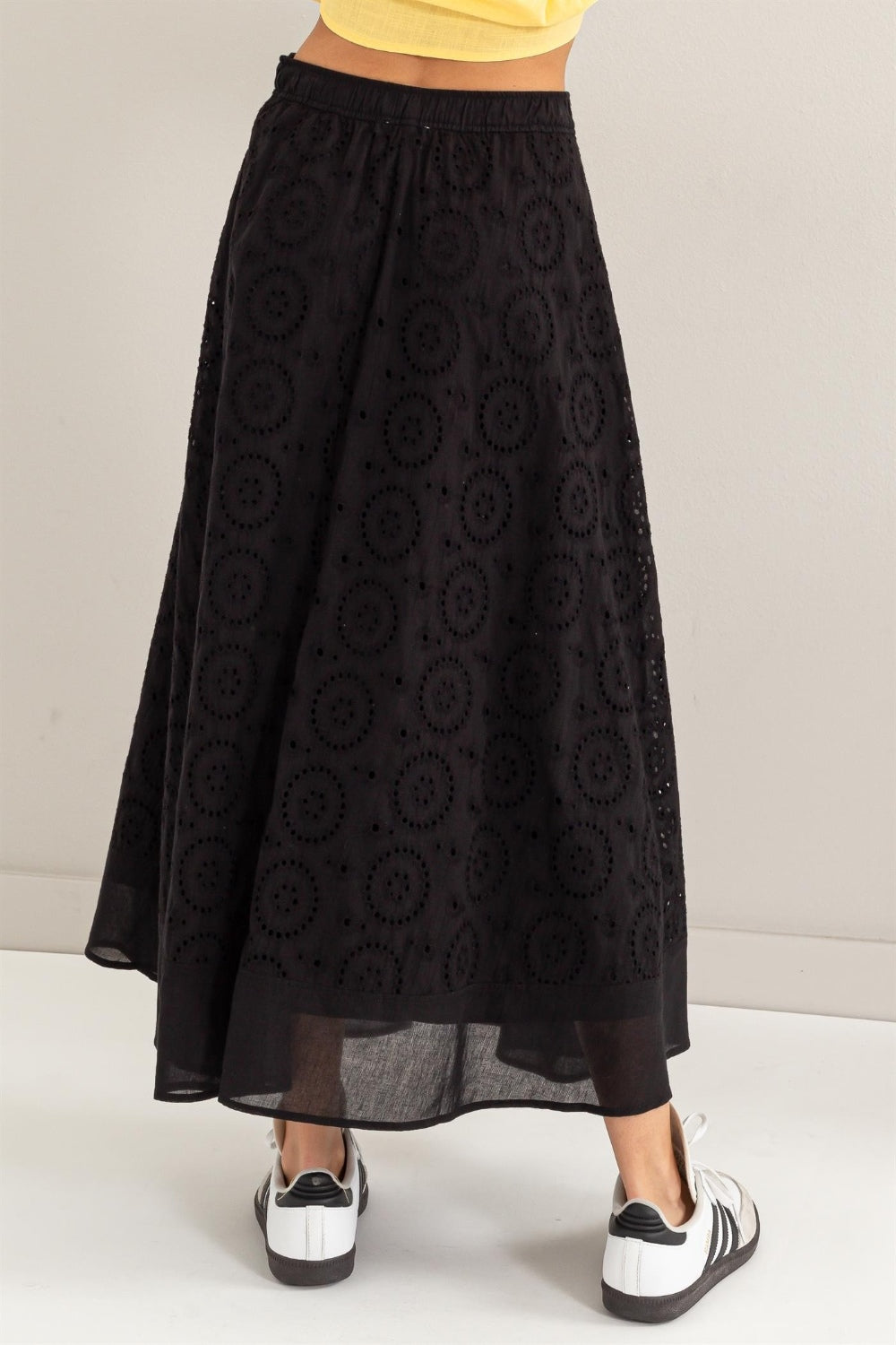 Flowy High-Waist Midi Skirt