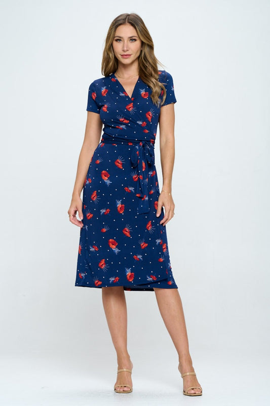 Miriam’s Radiant Tie Front Dress