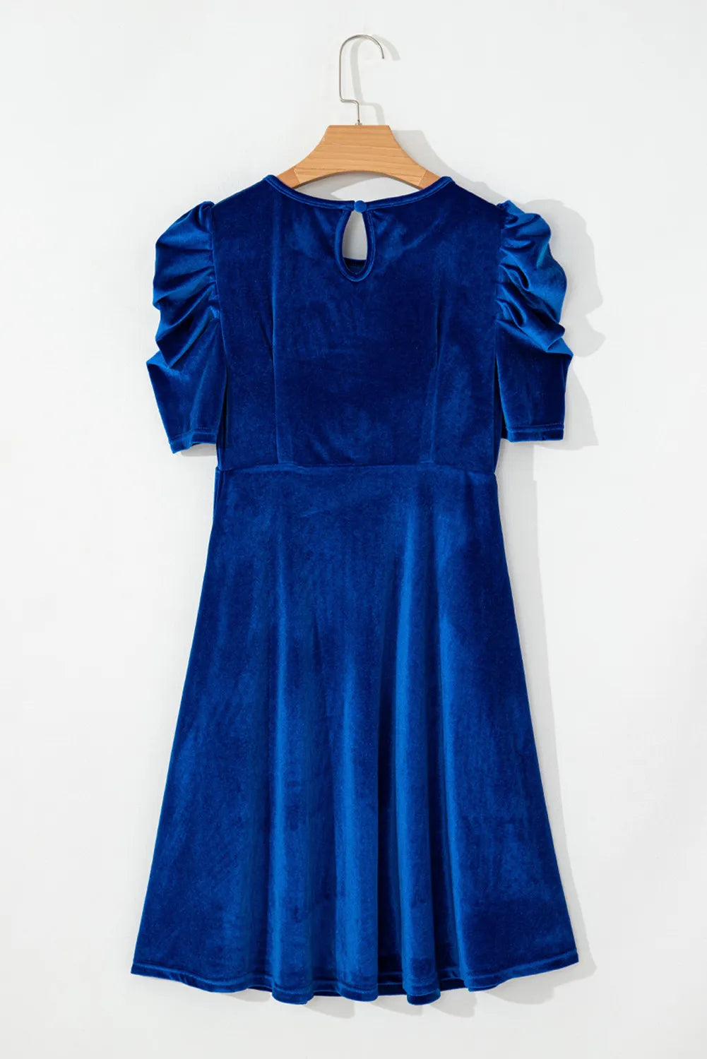 Velvet Puff Sleeve Dress